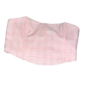 Showpo Australia pink plaid corset top US 6 EU 38 like new nwot